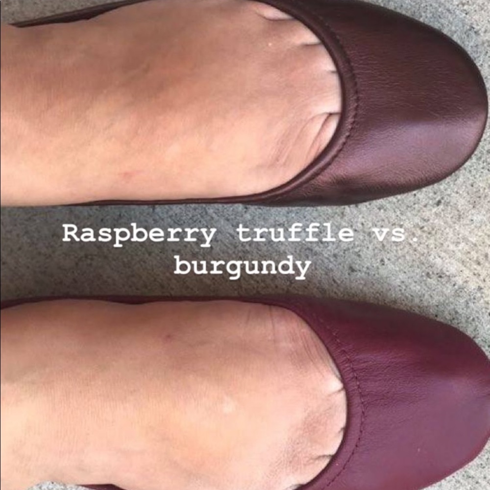 Raspberry truffle Tieks